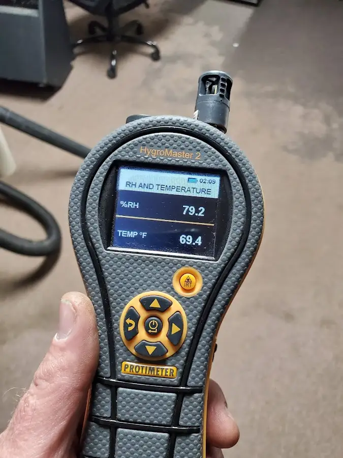 Moisture meter humidity assessment for Fire & Smoke Damage Restoration in Naples Manor